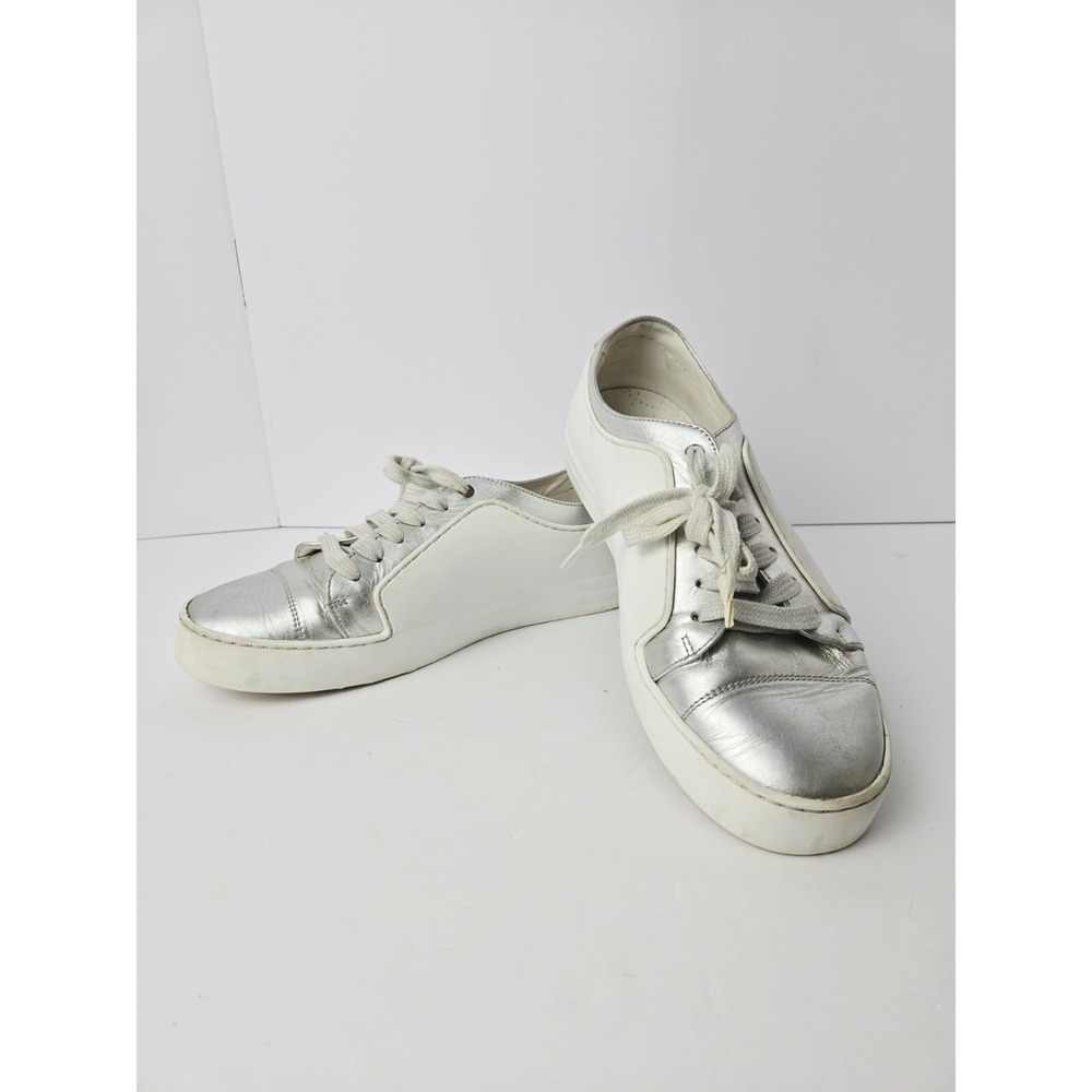 Chanel REV CC‎ Silver/white Sneakers SZ 38 G32719